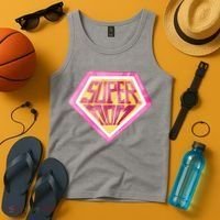 Cute Retro Super Mom Gift For Mother Tank Top thumb 4