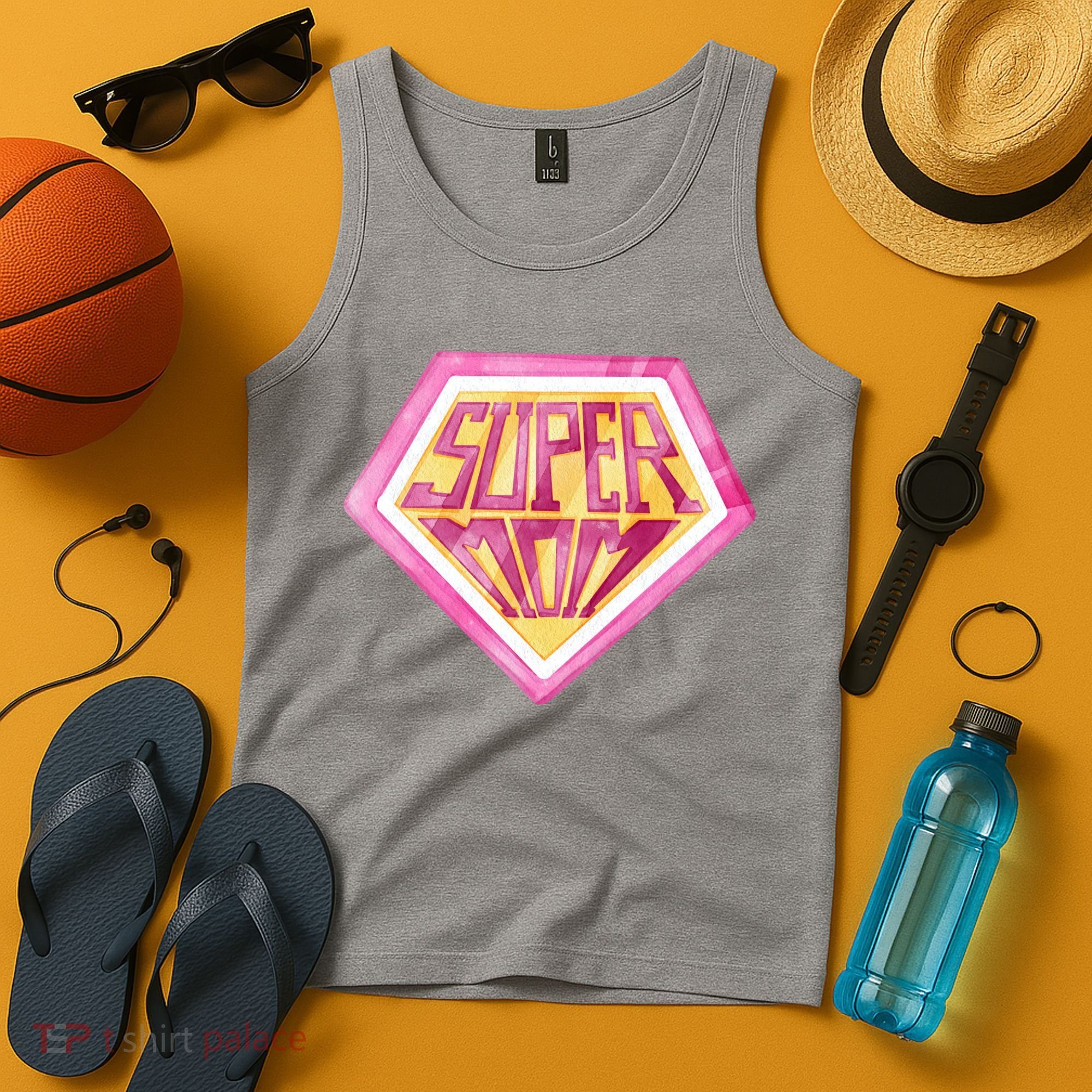 Cute Retro Super Mom Gift For Mother Tank Top