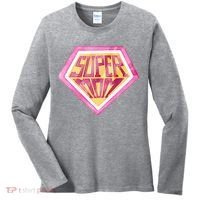 Cute Retro Super Mom Gift For Mother Women's Long Sleeve Shirt thumb 0