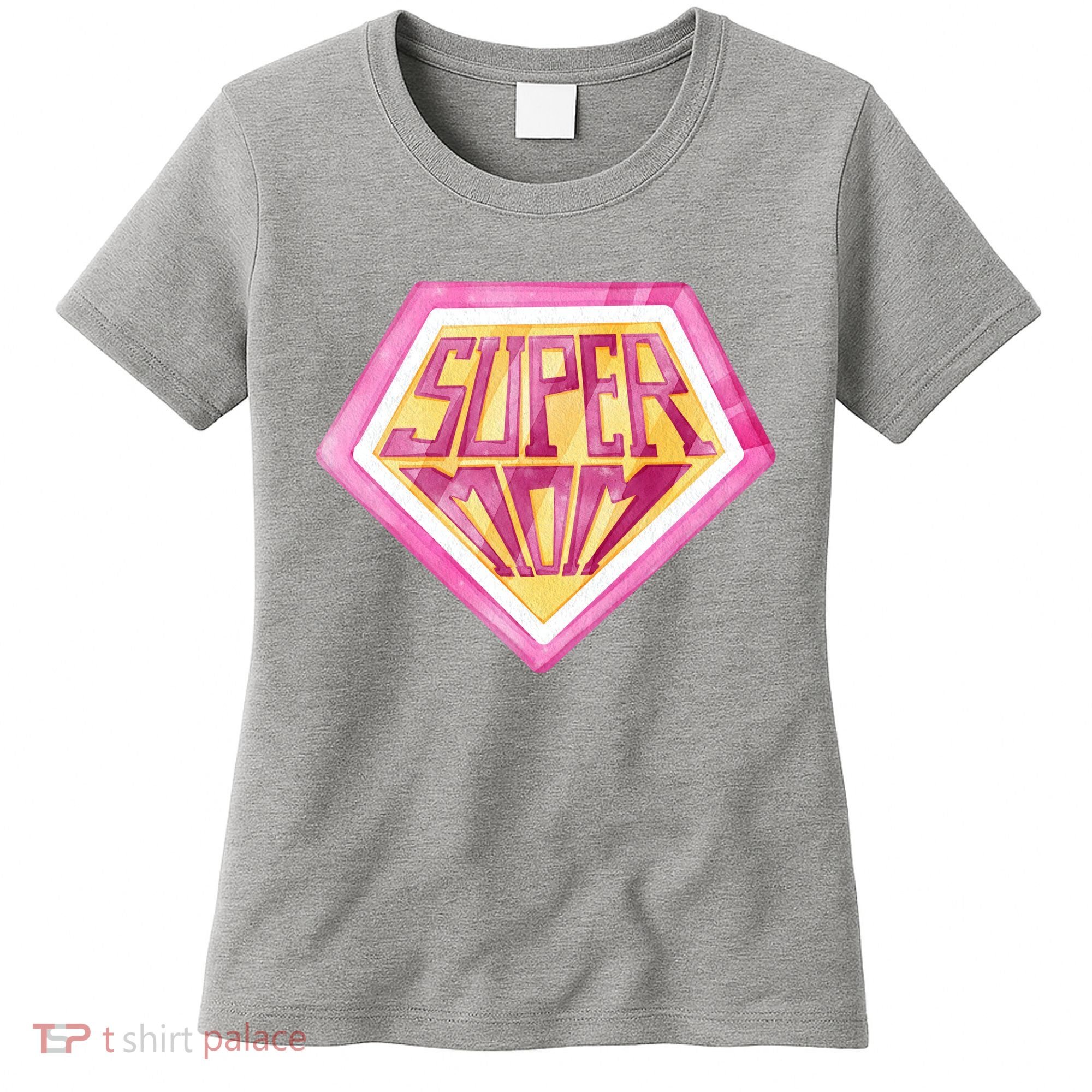 Cute Retro Super Mom Gift For Mother Women's T-Shirt