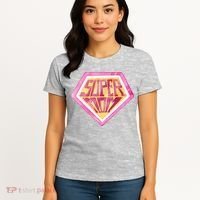 Cute Retro Super Mom Gift For Mother Women's T-Shirt thumb 4
