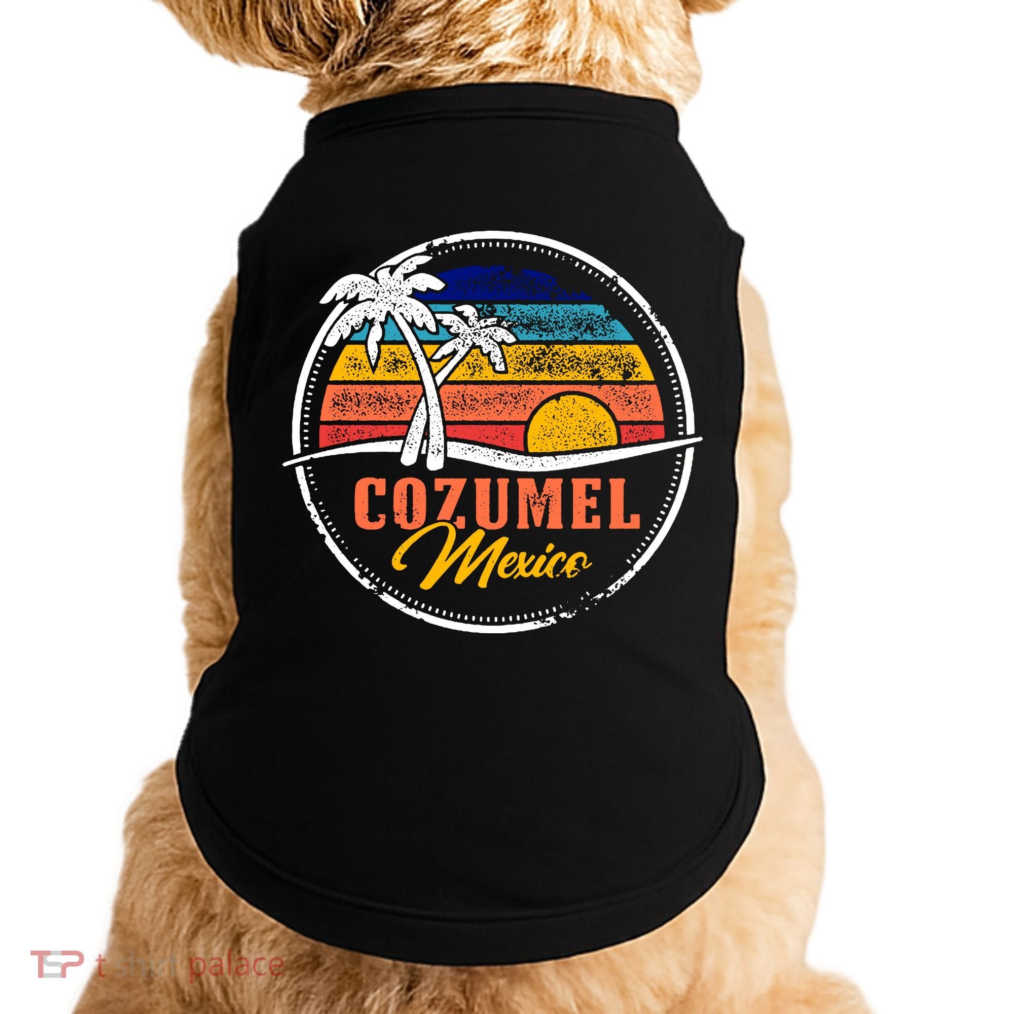 Cozumel Retro Sunset Doggie Tank