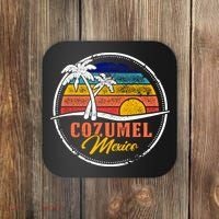 Cozumel Retro Sunset Coaster thumb 0