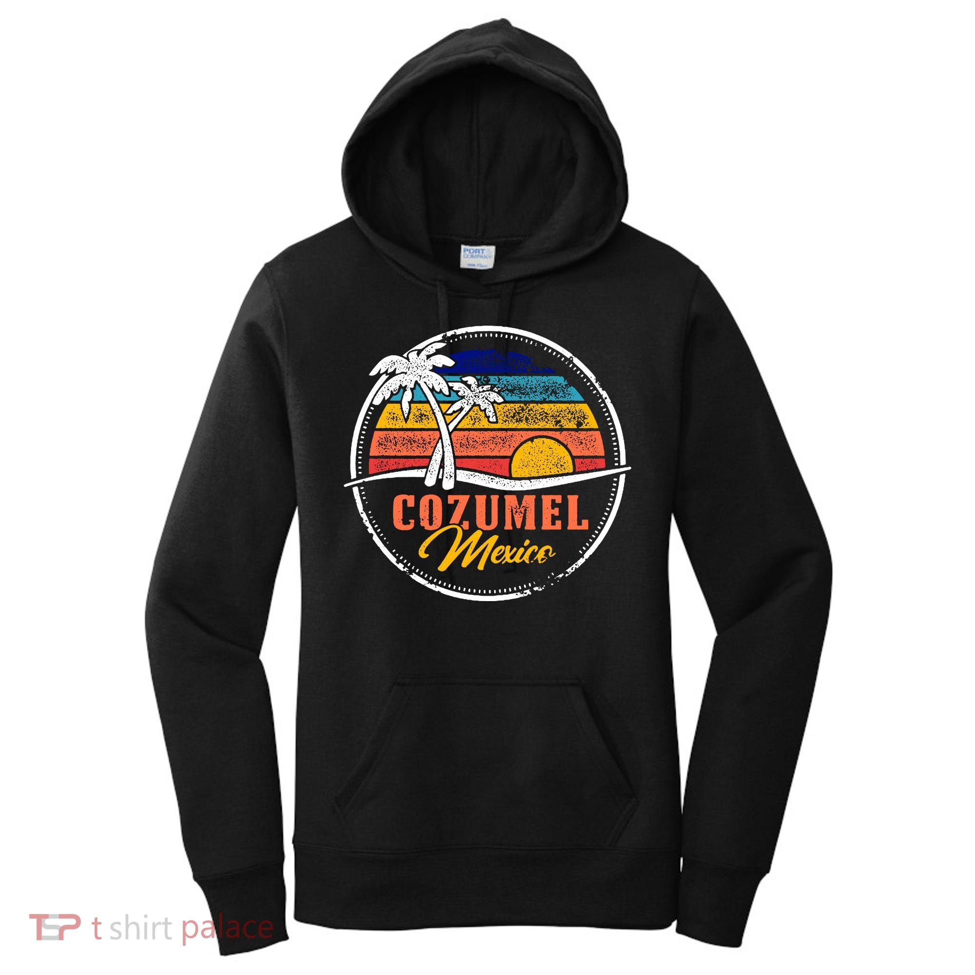 Cozumel Retro Sunset Women's Hoodie