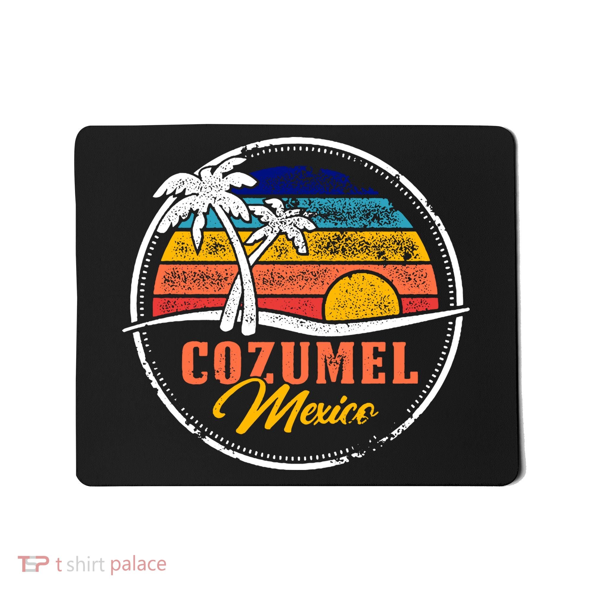 Cozumel Retro Sunset Mousepad