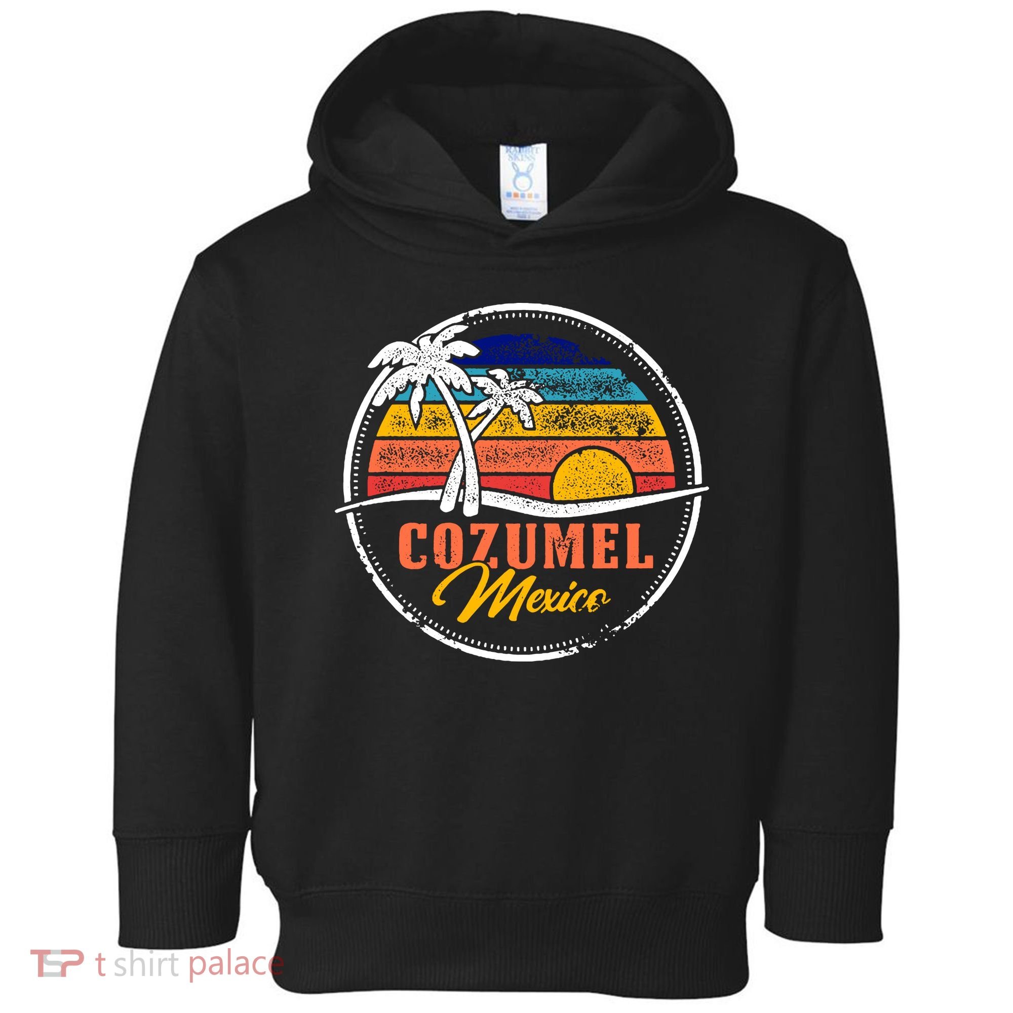 Cozumel Retro Sunset Toddler Hoodie
