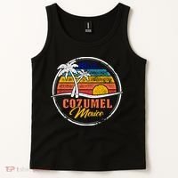 Cozumel Retro Sunset Tank Top thumb 2