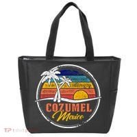 Cozumel Retro Sunset Tote Bag thumb 0