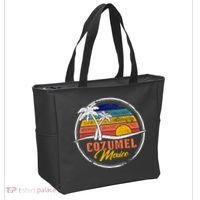 Cozumel Retro Sunset Tote Bag thumb 2