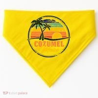 Cozumel Retro Sunset USA-Made Doggie Bandana thumb 0
