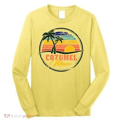 Cozumel Retro Sunset Long Sleeve Shirt
