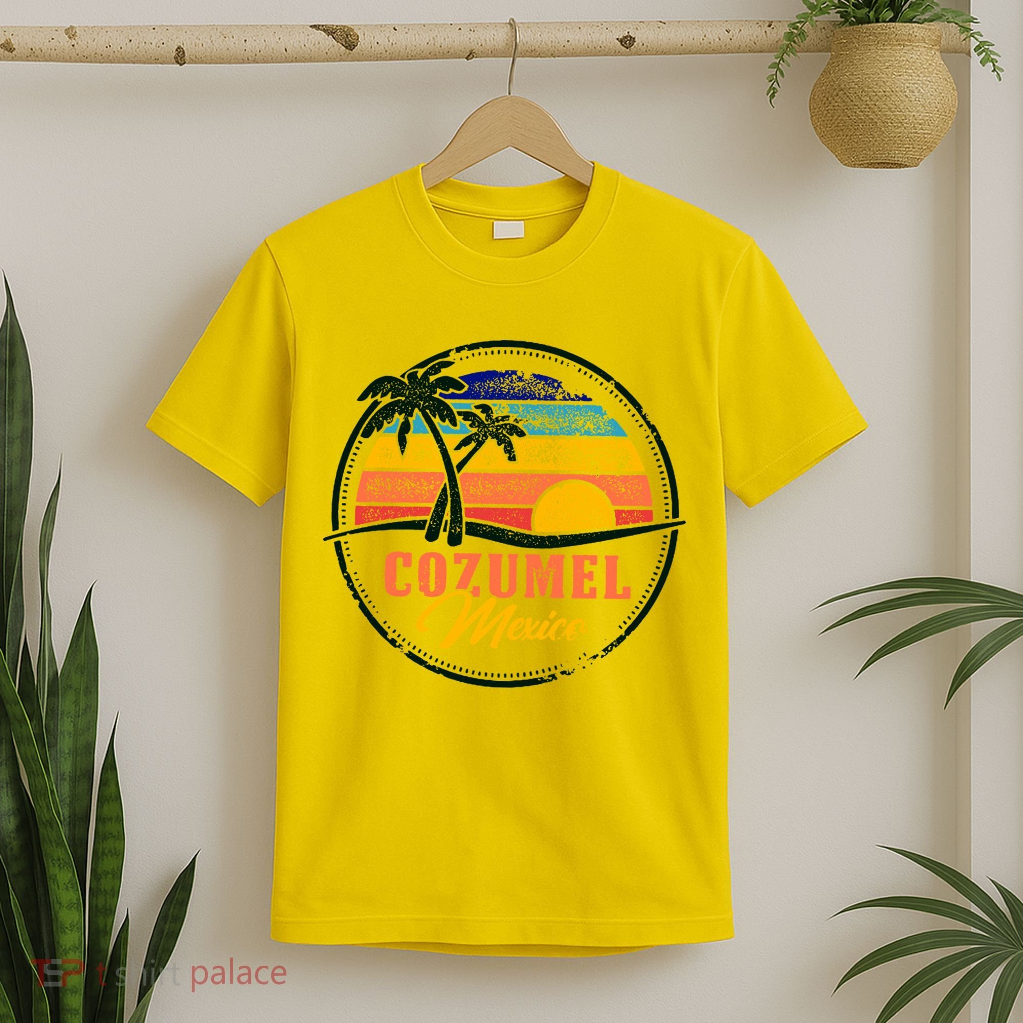 Cozumel Retro Sunset T-Shirt