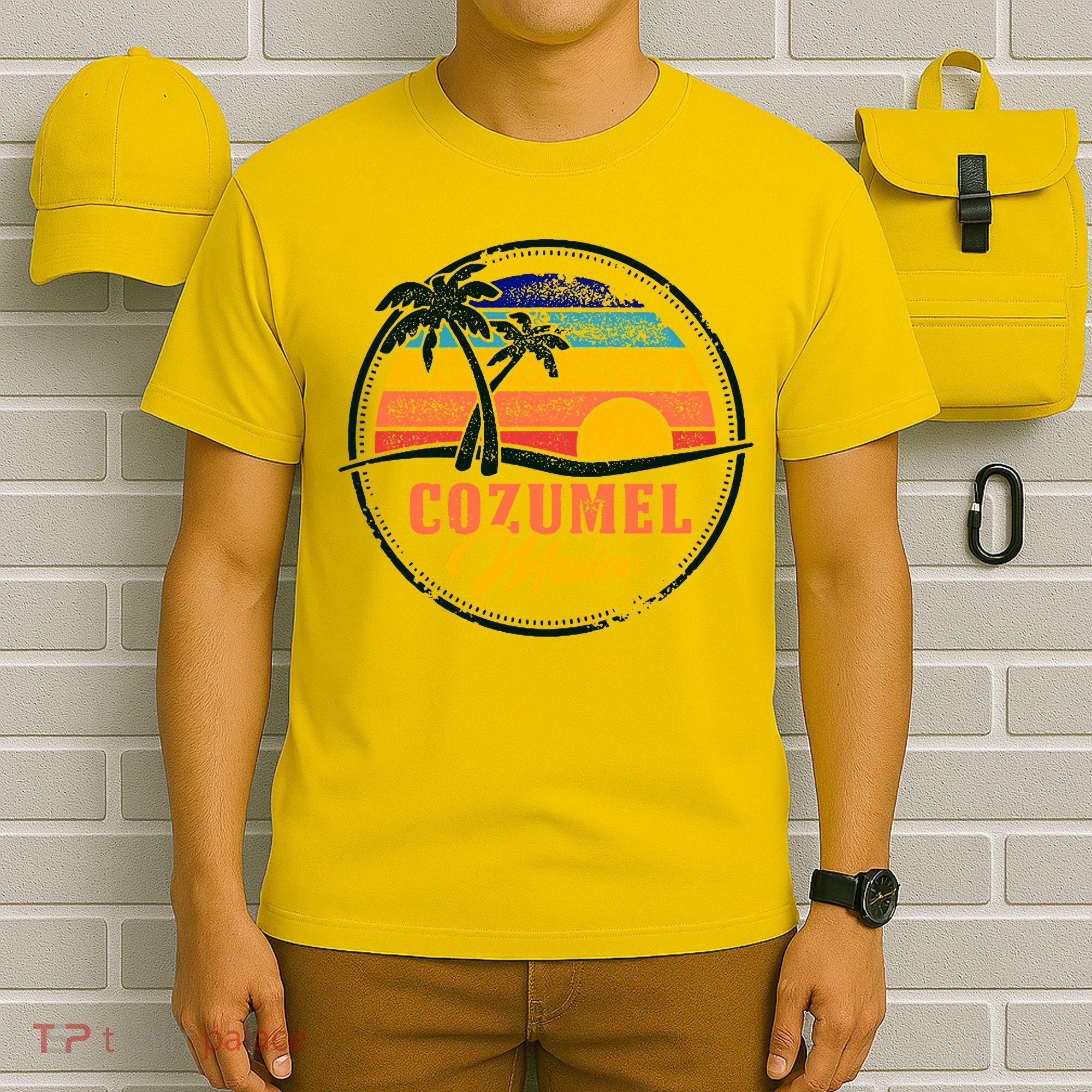 Cozumel Retro Sunset T-Shirt