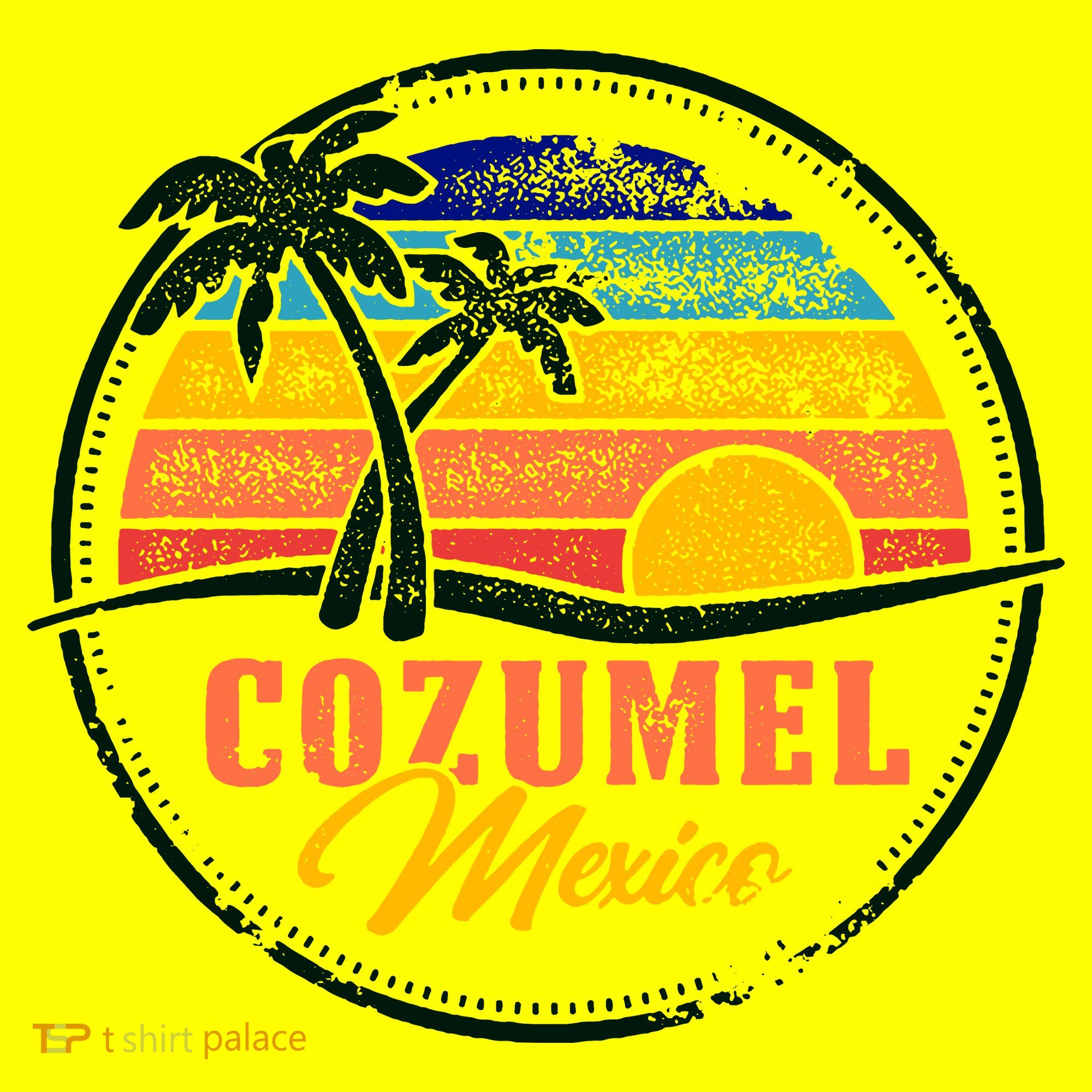 Cozumel Retro Sunset Baby Bodysuit