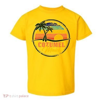 Cozumel Retro Sunset Toddler T-Shirt