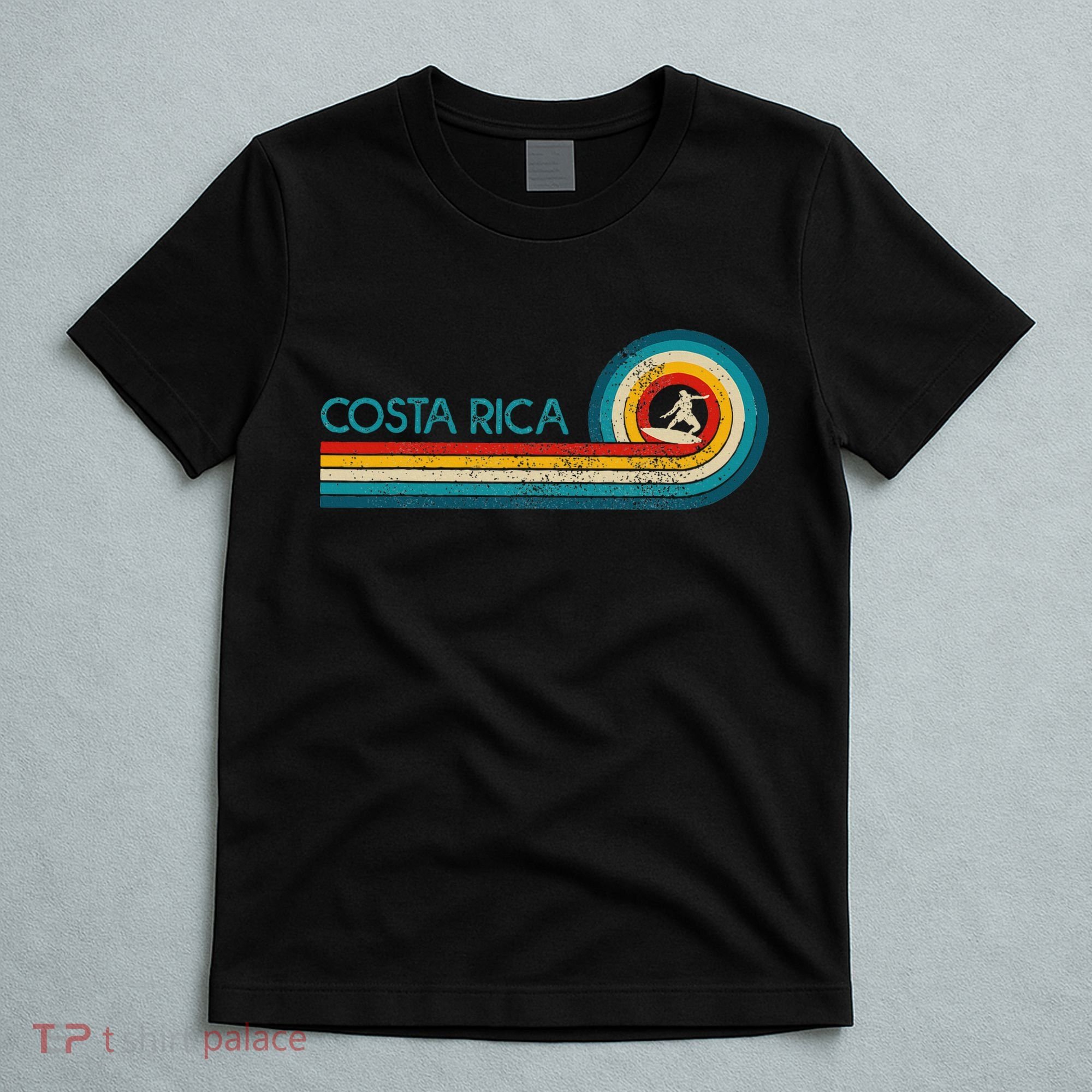 Costa Rica Surf Vintage Beach Surfer Surfing T-Shirt