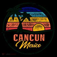 Cancun Retro Sunset Coffee Mug thumb 5