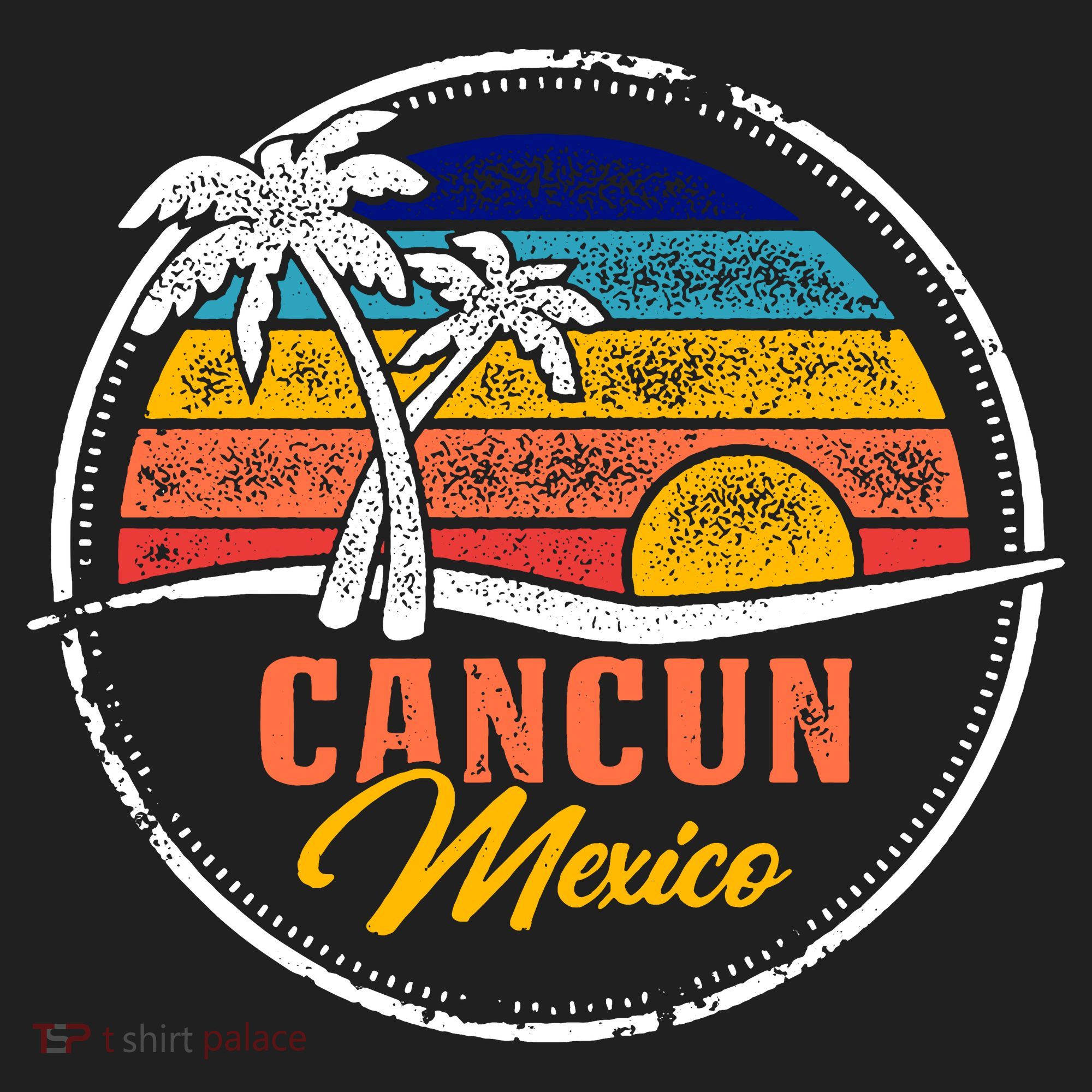 Cancun Retro Sunset Beanie
