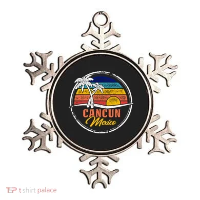Cancun Retro Sunset Ornament