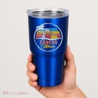Cancun Retro Sunset Tumbler thumb 2