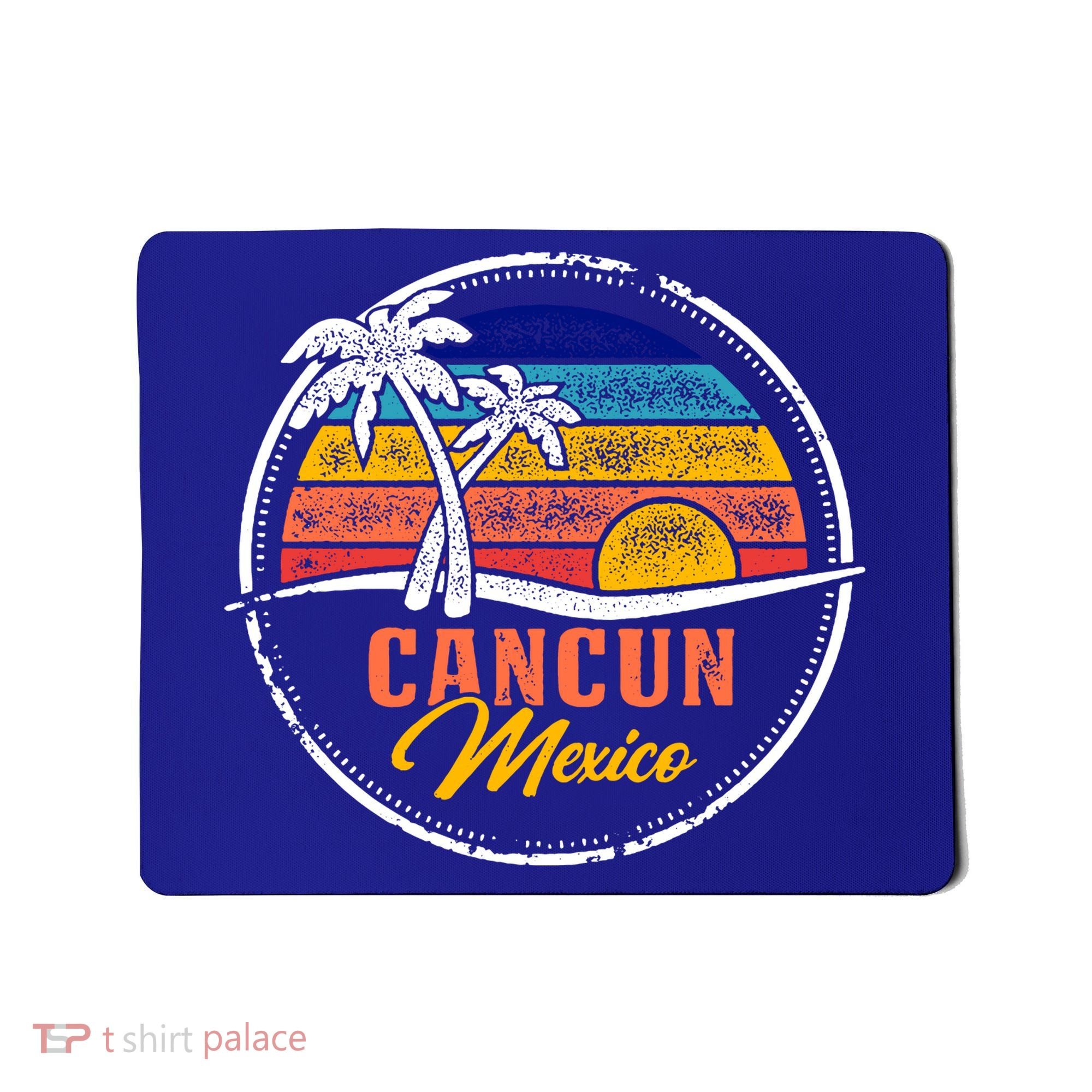 Cancun Retro Sunset Mousepad