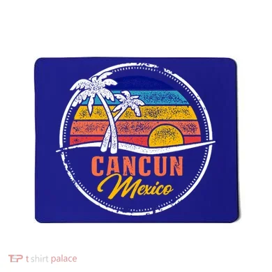 Cancun Retro Sunset Mousepad
