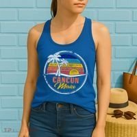 Cancun Retro Sunset Women's Tank Top thumb 2