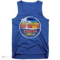 Cancun Retro Sunset Tank Top thumb 0