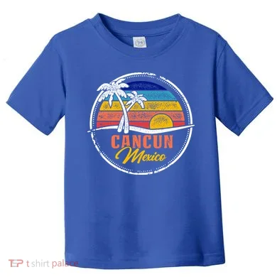 Cancun Retro Sunset Toddler T-Shirt