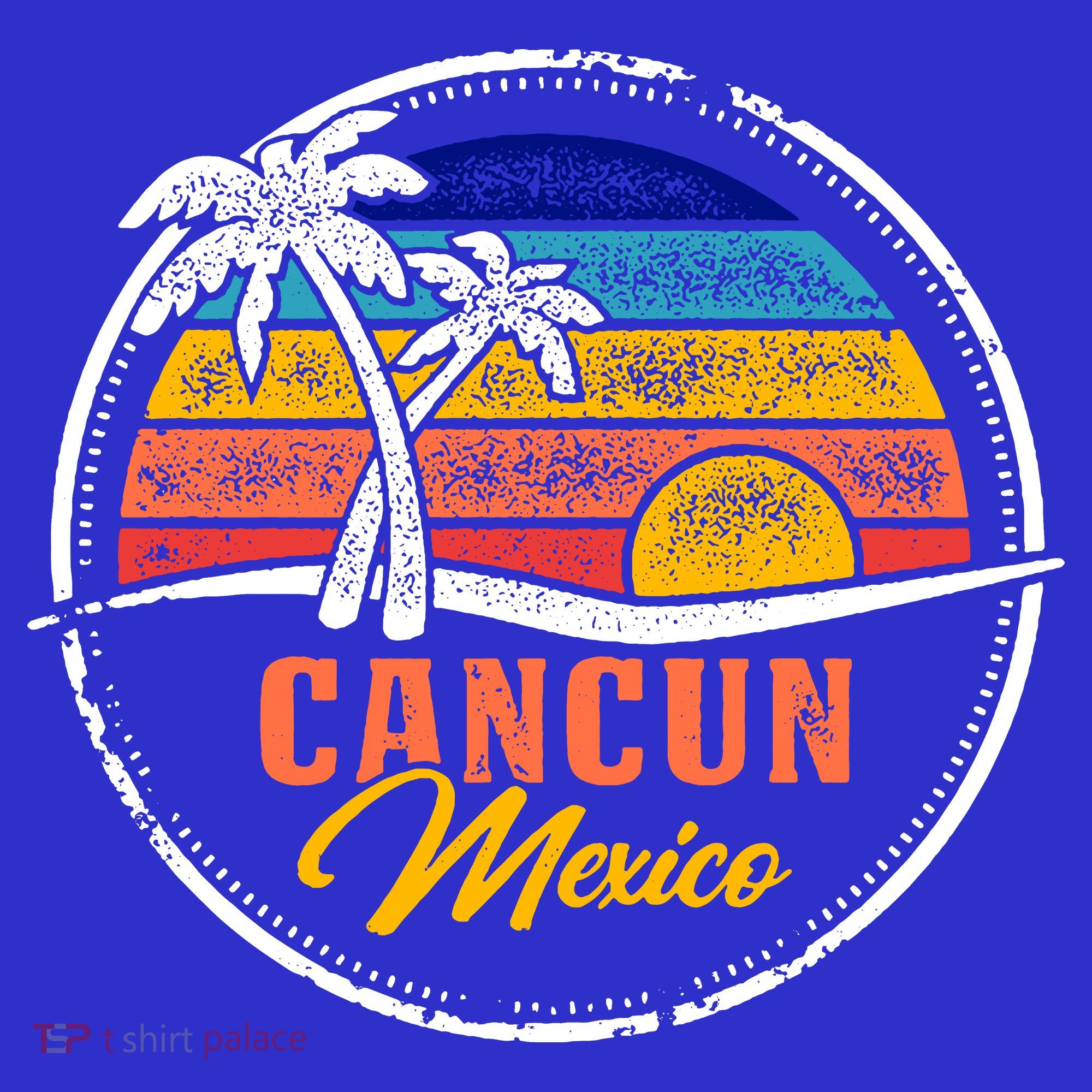 Cancun Retro Sunset Toddler T-Shirt