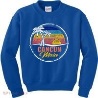 Cancun Retro Sunset Kids Sweatshirt thumb 0