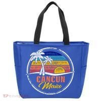 Cancun Retro Sunset Tote Bag thumb 0