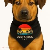 Costa Rica Sunset USA-Made Doggie Bandana thumb 1