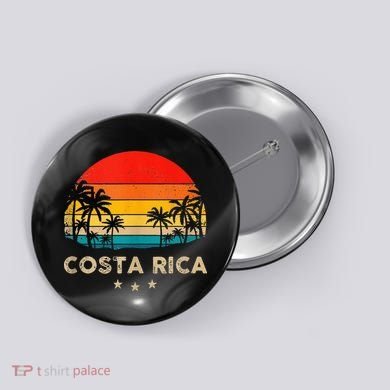 Costa Rica Sunset Button
