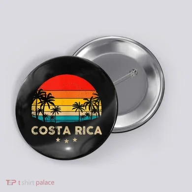 Costa Rica Sunset Button
