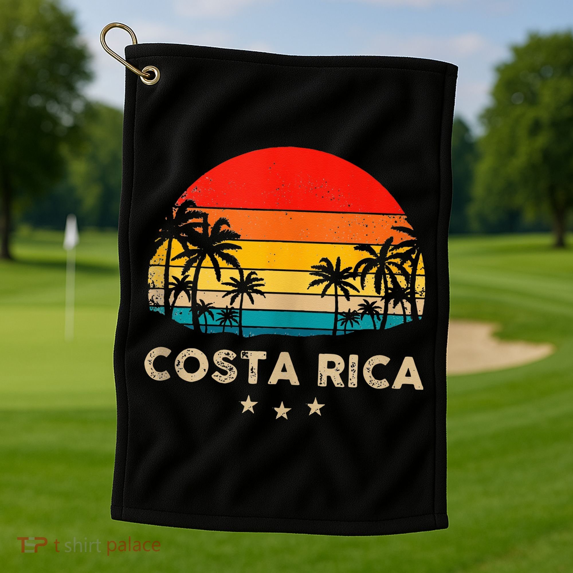 Costa Rica Sunset Golf Towel