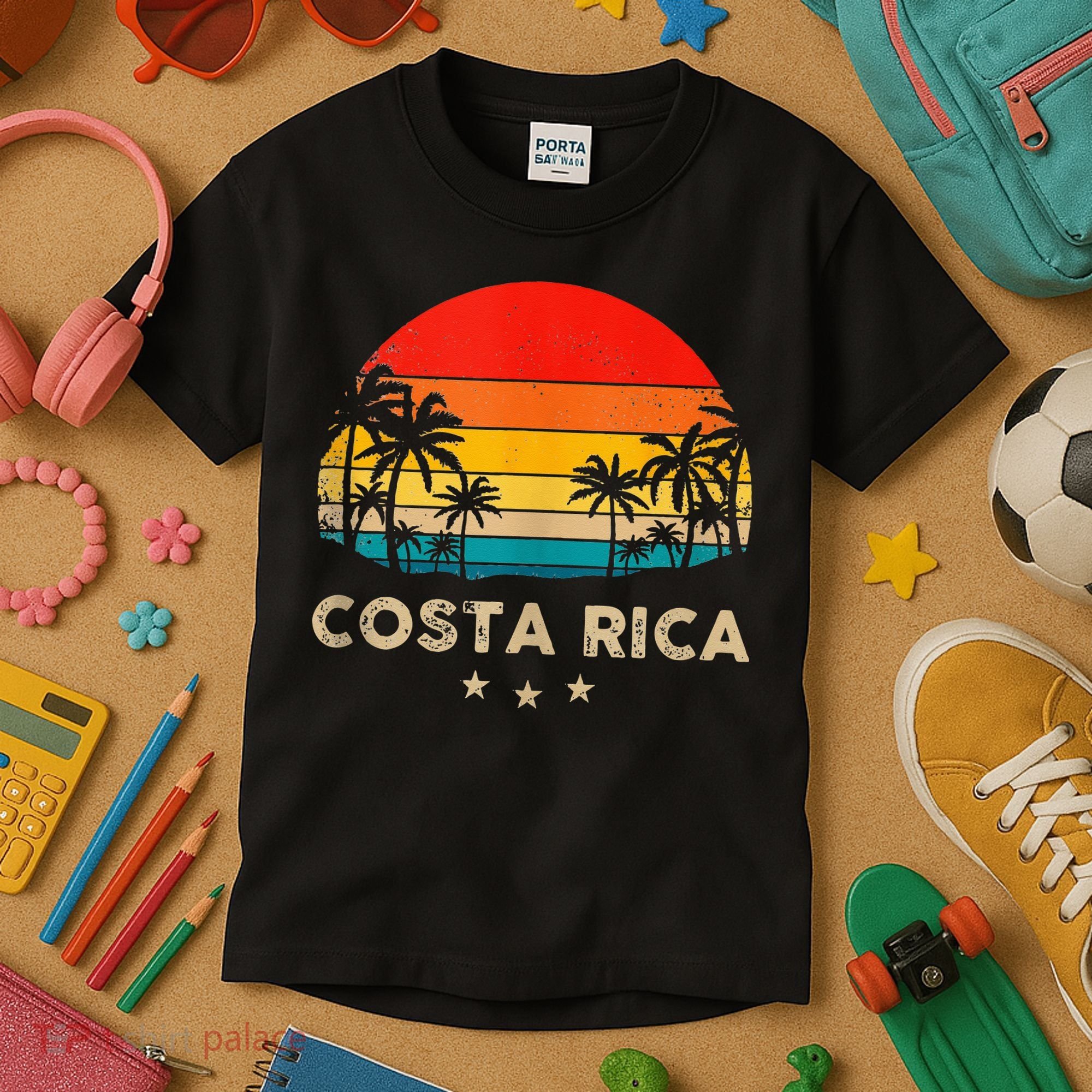 Costa Rica Sunset Kids T-Shirt