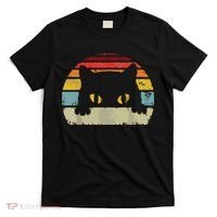 Cat Retro Style Black Kitty Cats Lover Gift T-Shirt thumb 0