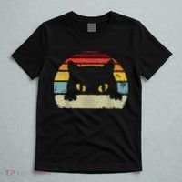 Cat Retro Style Black Kitty Cats Lover Gift T-Shirt thumb 5