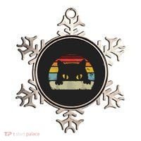 Cat Retro Style Black Kitty Cats Lover Gift Ornament thumb 0
