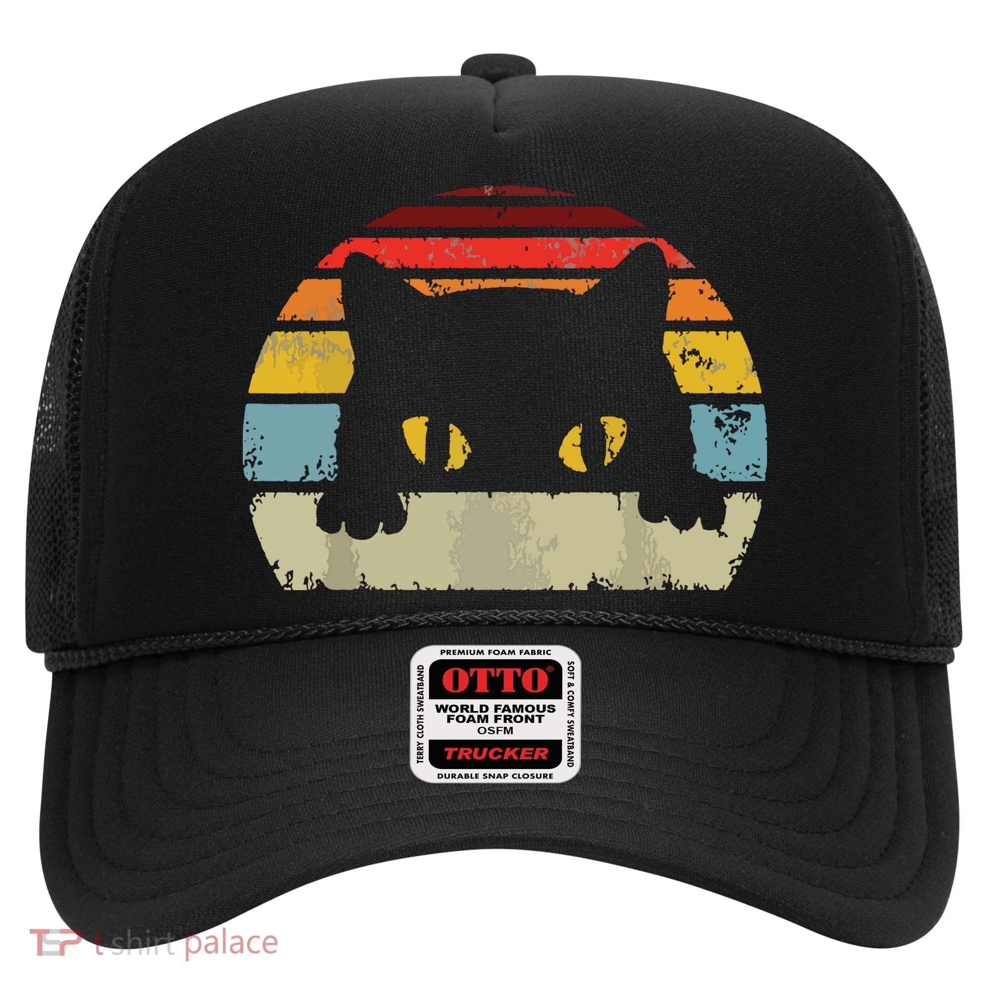 Cat Retro Style Black Kitty Cats Lover Gift Hat