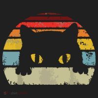 Cat Retro Style Black Kitty Cats Lover Gift Hat thumb 2