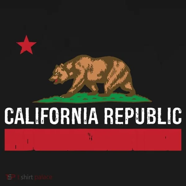 California Republic State Flag Baby Bodysuit