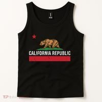California Republic State Flag Tank Top thumb 2