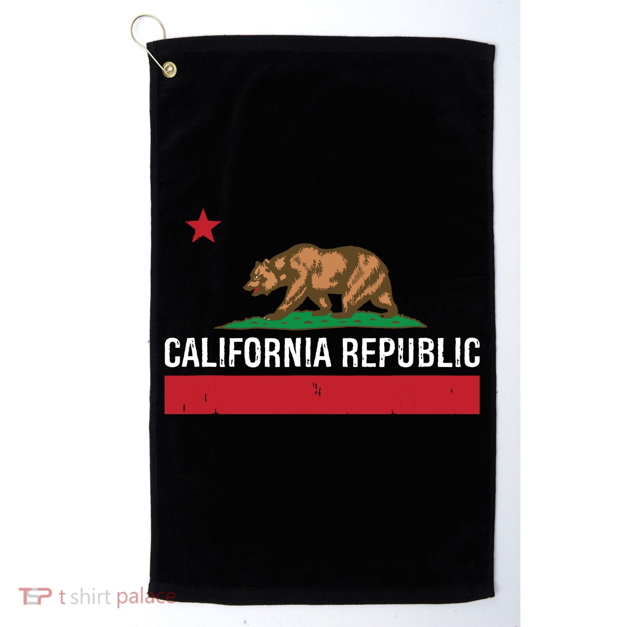 California Republic State Flag Golf Towel