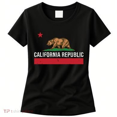 California Republic State Flag Women's T-Shirt