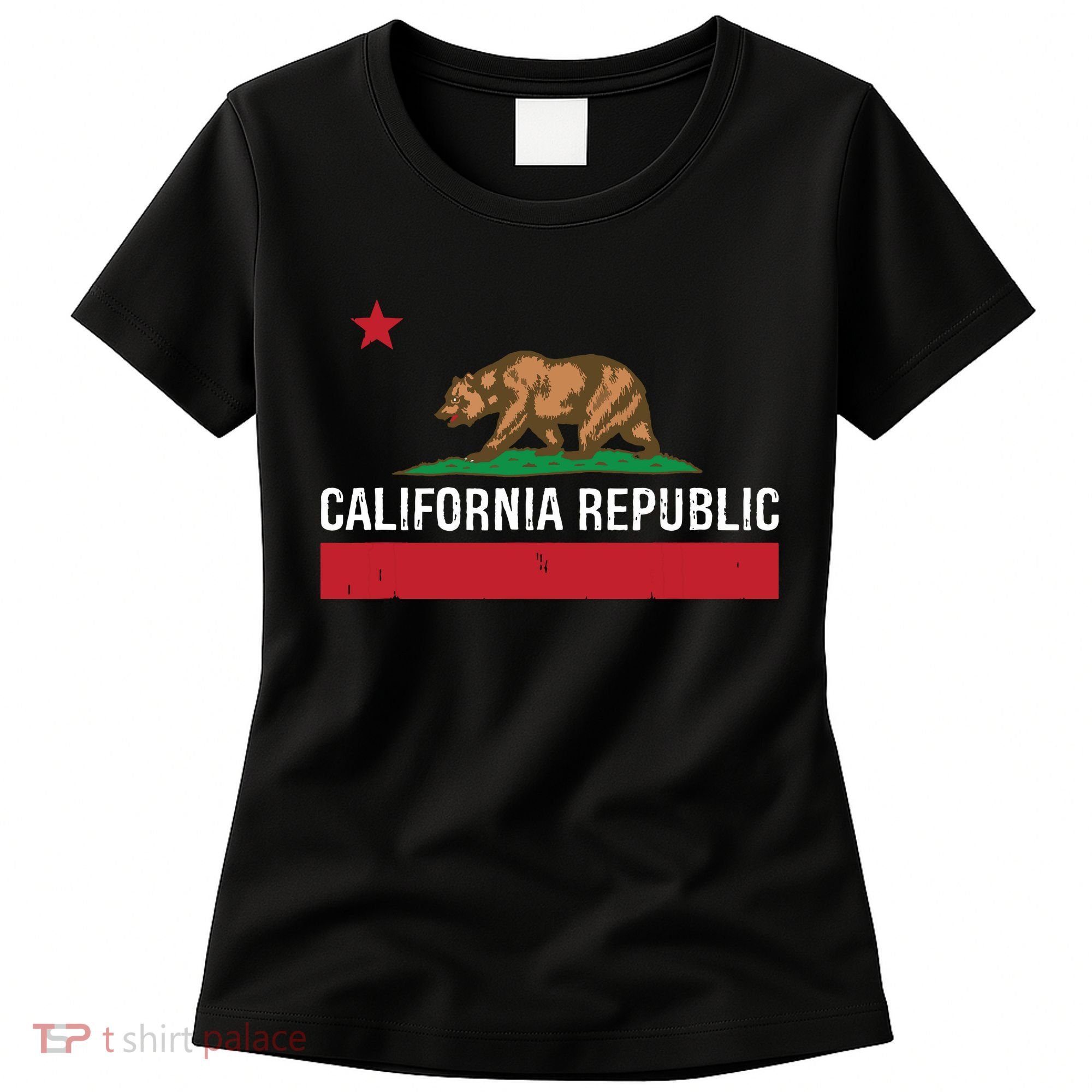 California Republic State Flag Women's T-Shirt