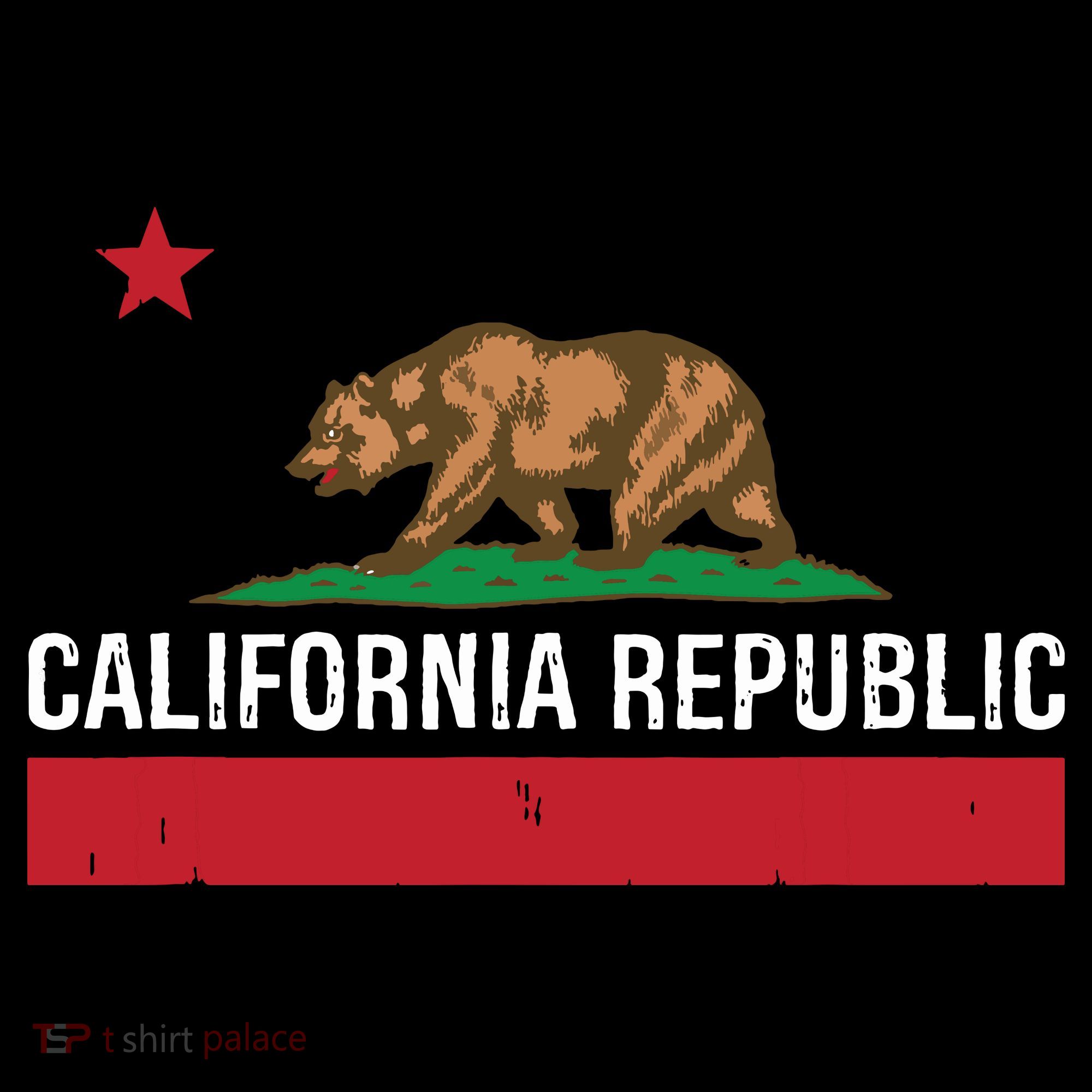 California Republic State Flag Women's T-Shirt