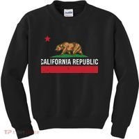 California Republic State Flag Kids Sweatshirt thumb 0