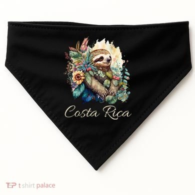 Costa Rica Tropical Sloth USA-Made Doggie Bandana